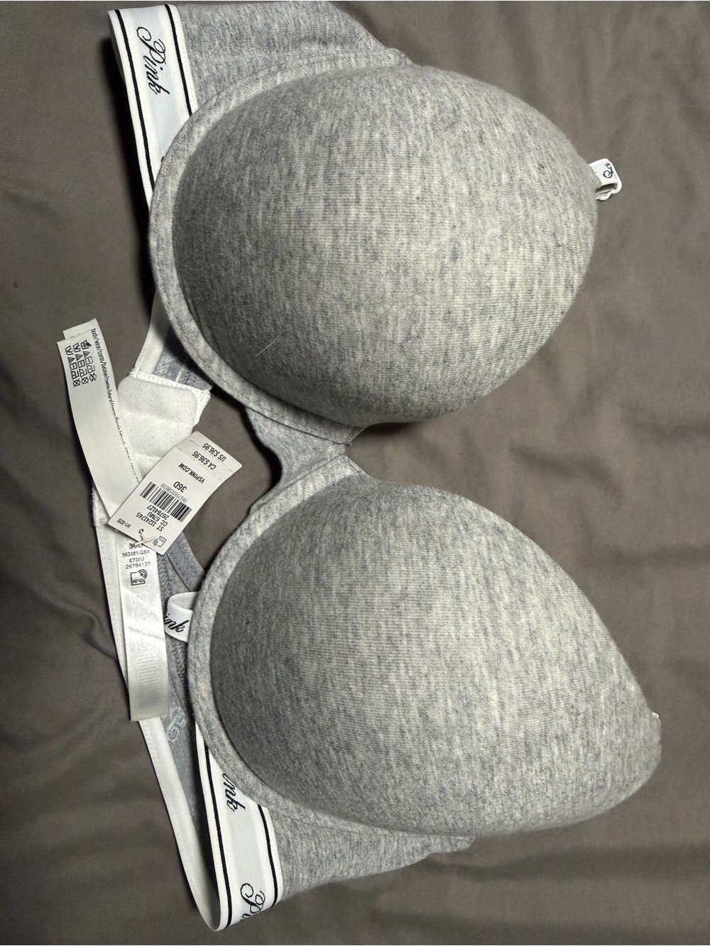 PINK Victoria's Secret Light Gray Molded T-Shirt Bra